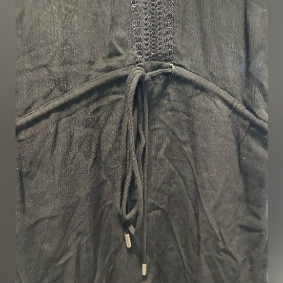 NWOT Bl^nk London Anthropologie Black Sleeveless Tie Shoulder Slip Dress Small S - Picture 6 of 10